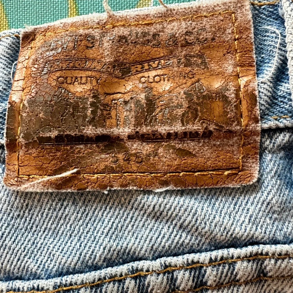 VTG Levi's 545 Jeans Mens 34x30 Light Blue Loose Fit Denim Workwear Y2K
